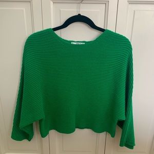 MANGO Green Sweater
